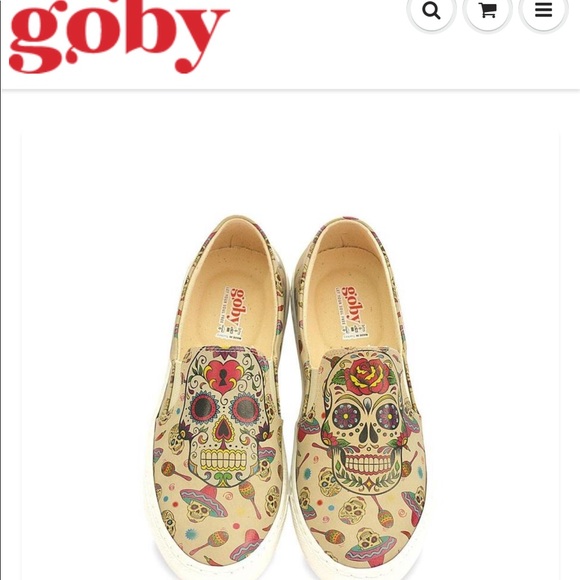 Awesome Goby brand skull slip-ons. NIB $45. - Picture 2 of 8